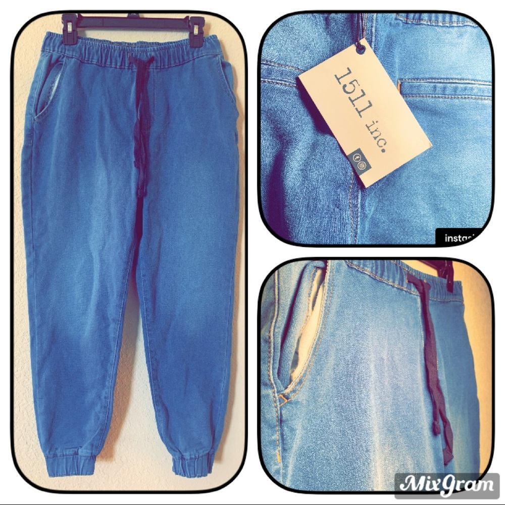 Cool Light Blue Jean Joggers!